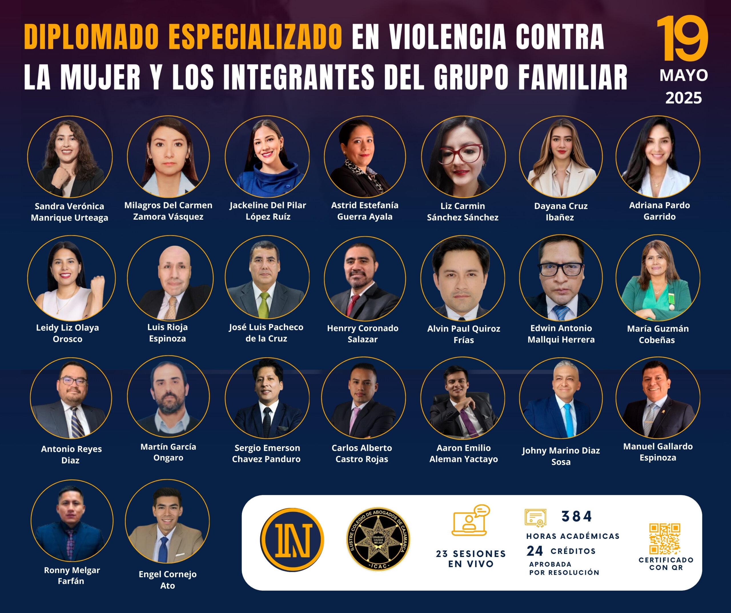 DIPLOMADO DE VIOLENCIA CONTRA LA MUJER Y LOS INTEGRANTES DEL EL GRUPO FAMILIAR
